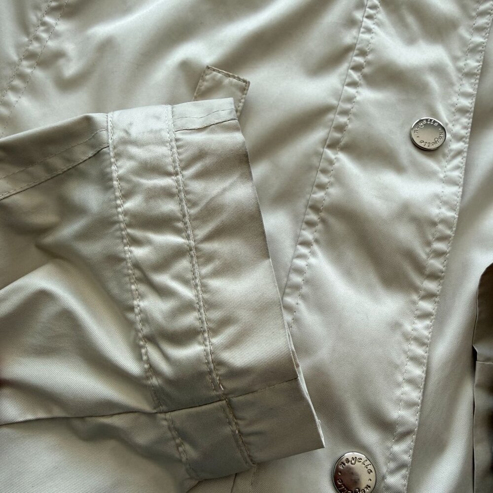 Neyelle Women’s Windbreaker Jacket L Champagne Beige Zipper Snap Front - Picture 15 of 16